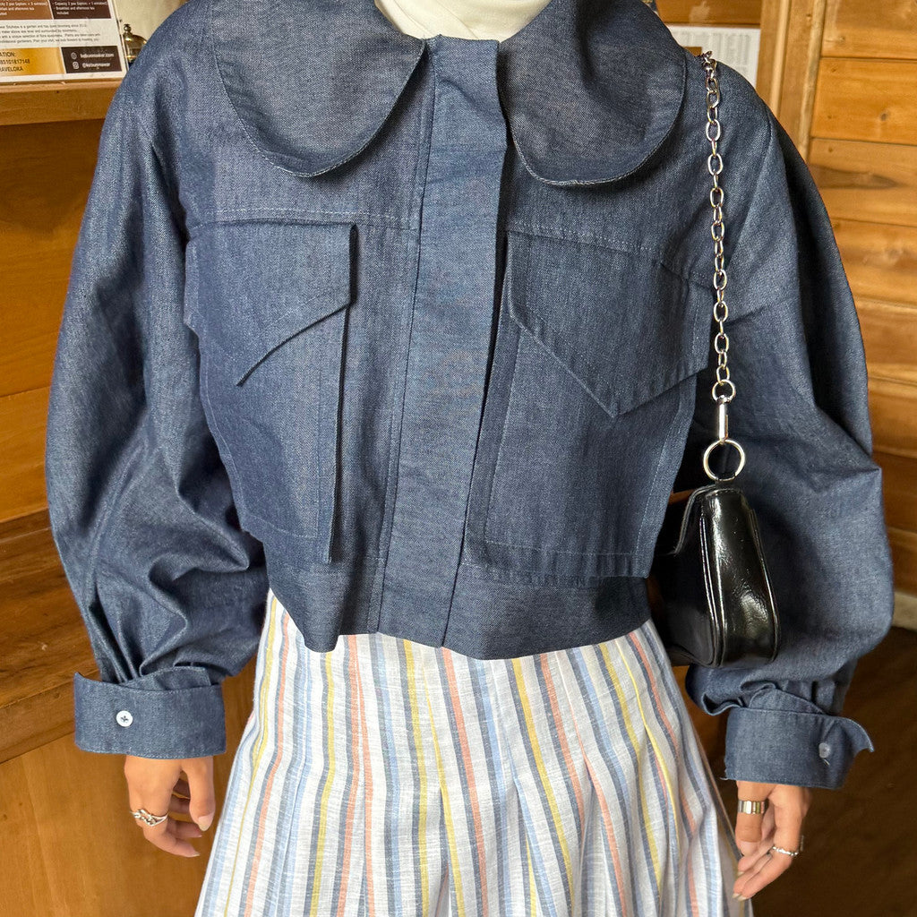 CLAIRE COTTON JACKET CROP