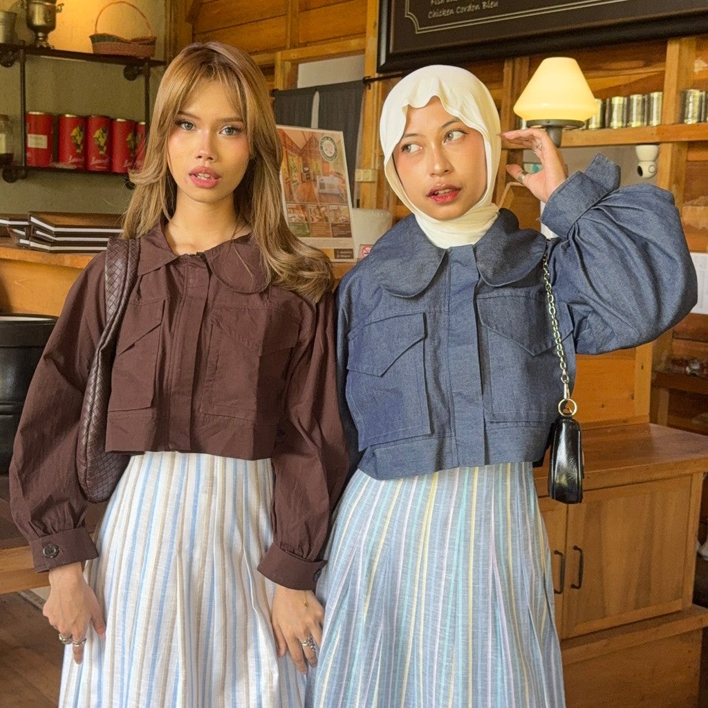 CLAIRE COTTON JACKET CROP