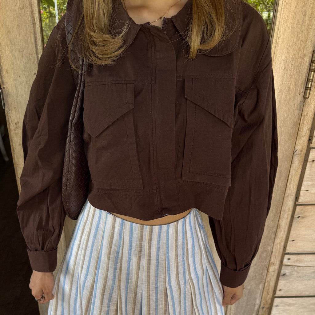 CLAIRE COTTON JACKET CROP